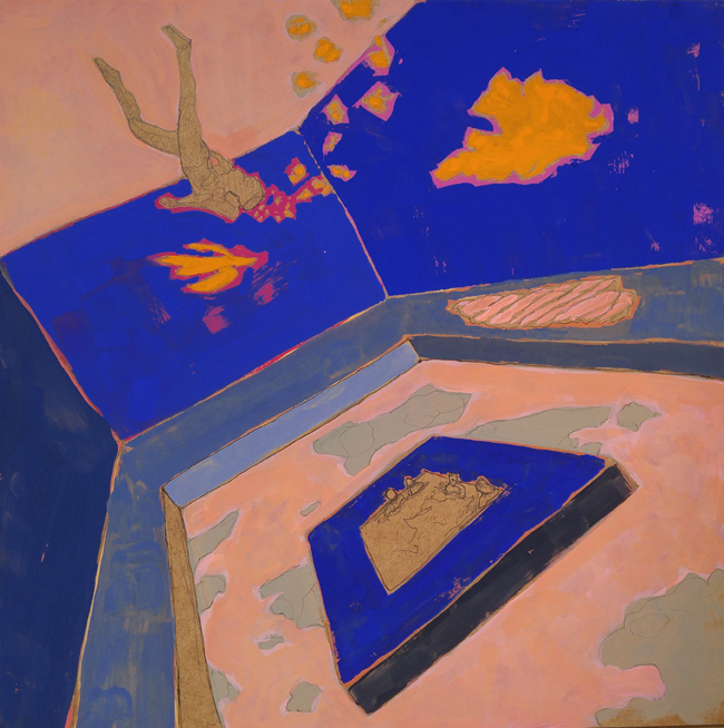 Bascule VII - 40x40 - tempera